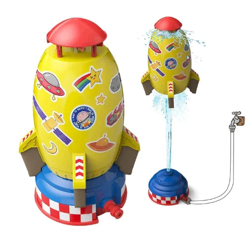 Brinquedo de Foguete  - Jato de Água Divertido e Fácil de Montar